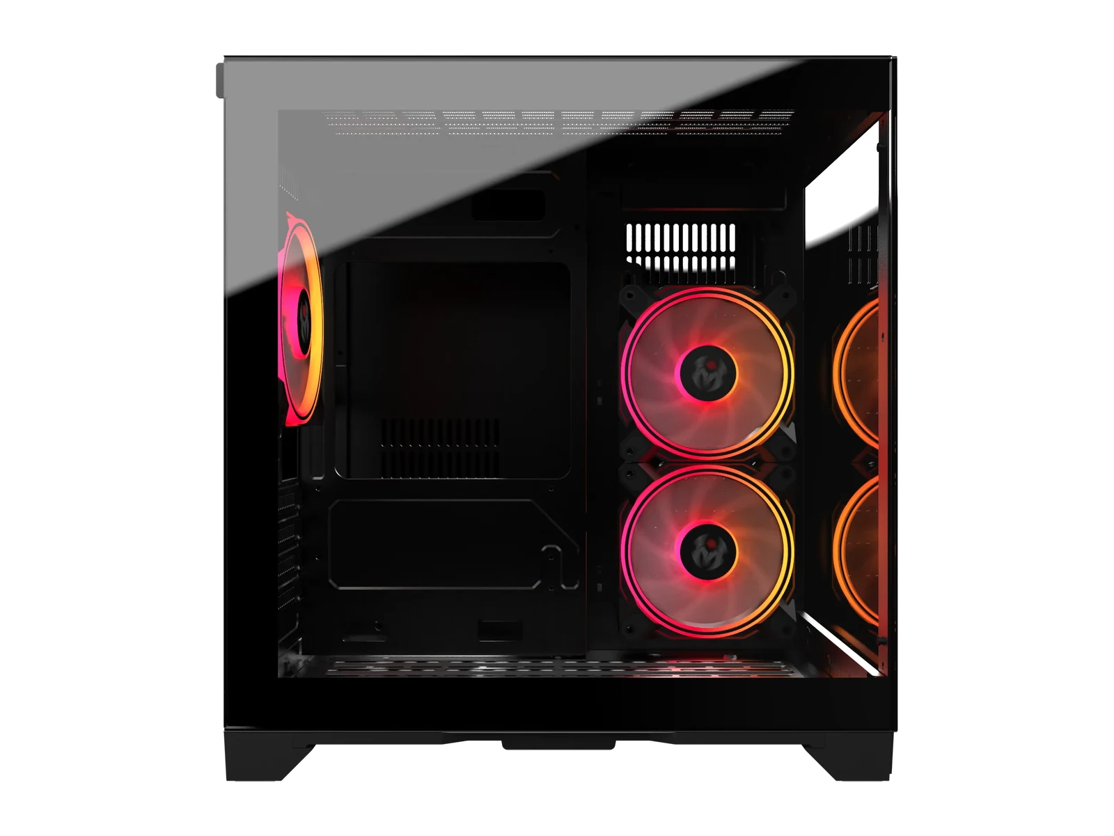 Glass side panel of the Mini Crystal Sea Black