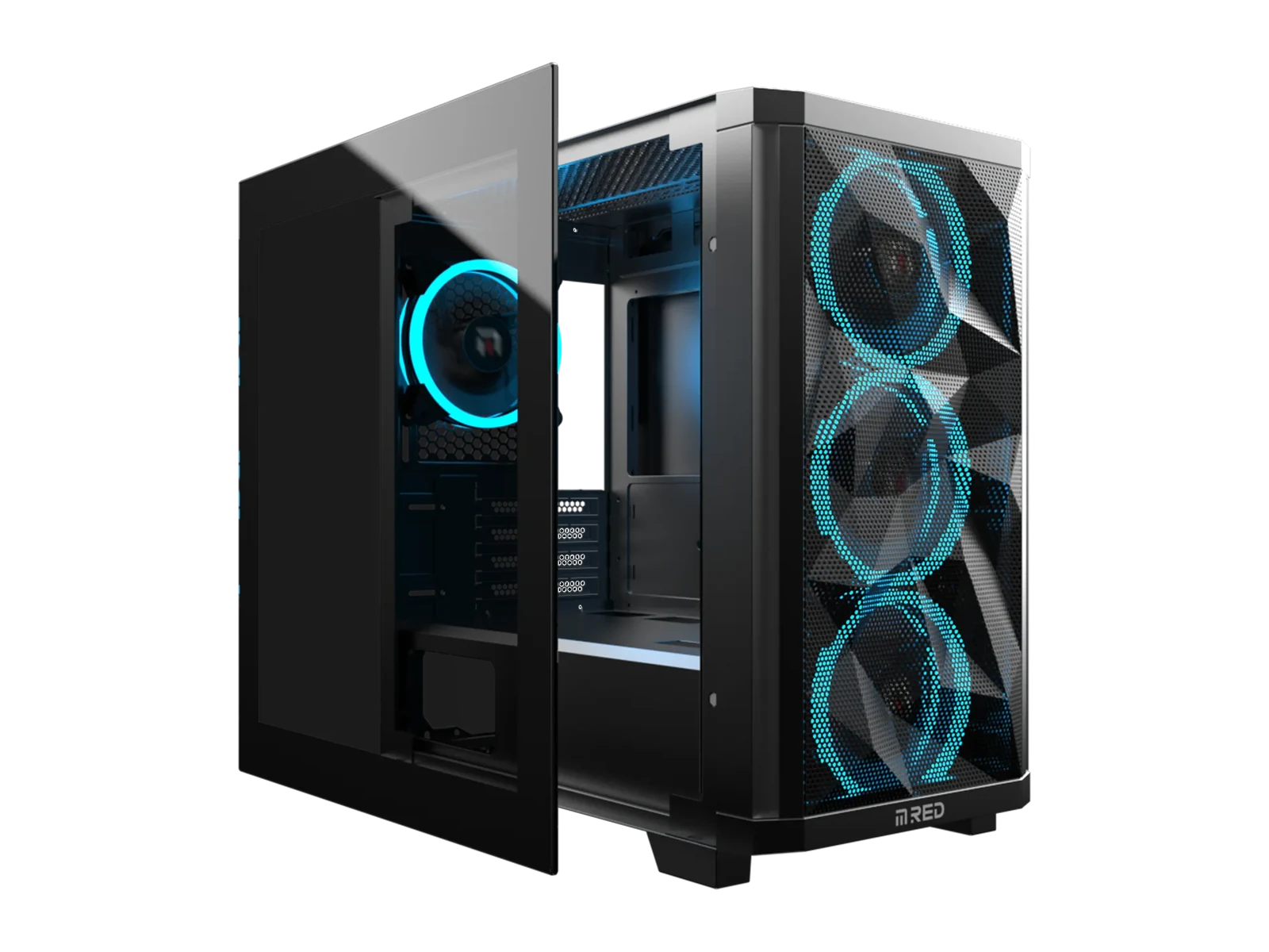 StarDust Mini Black with the glass door open