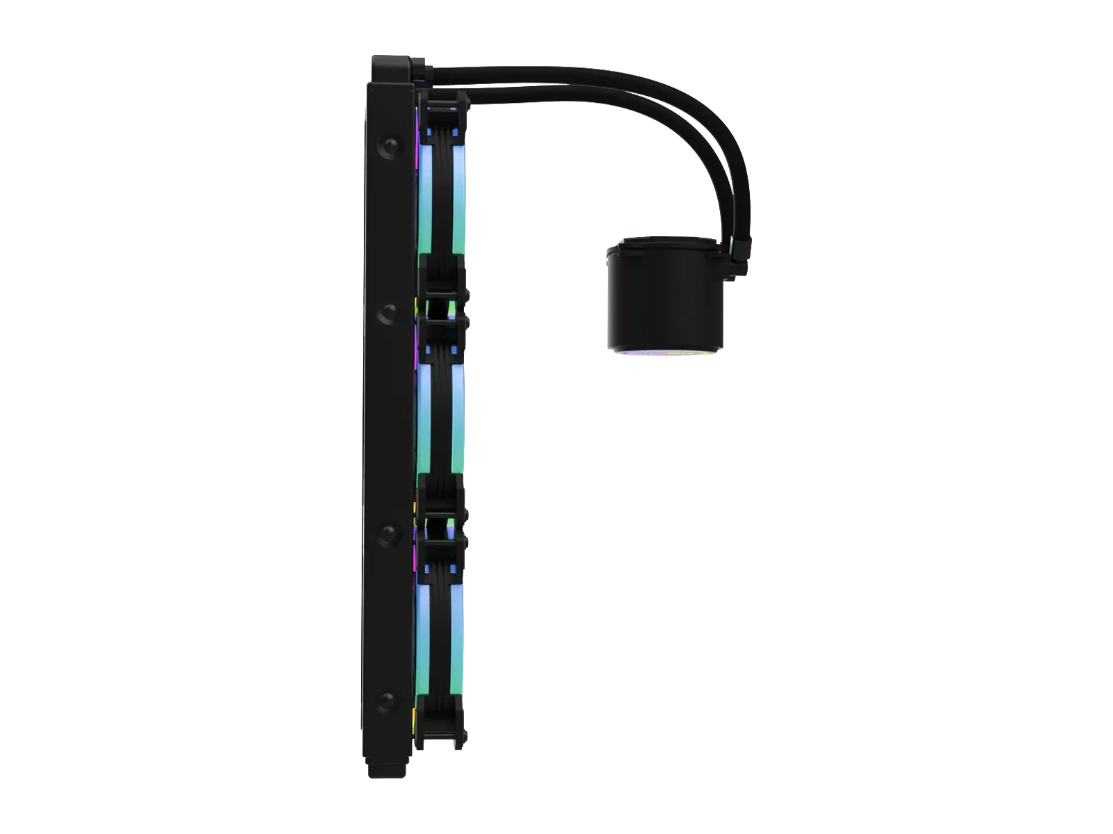 Side view of the Serenity 360, pump block on the right