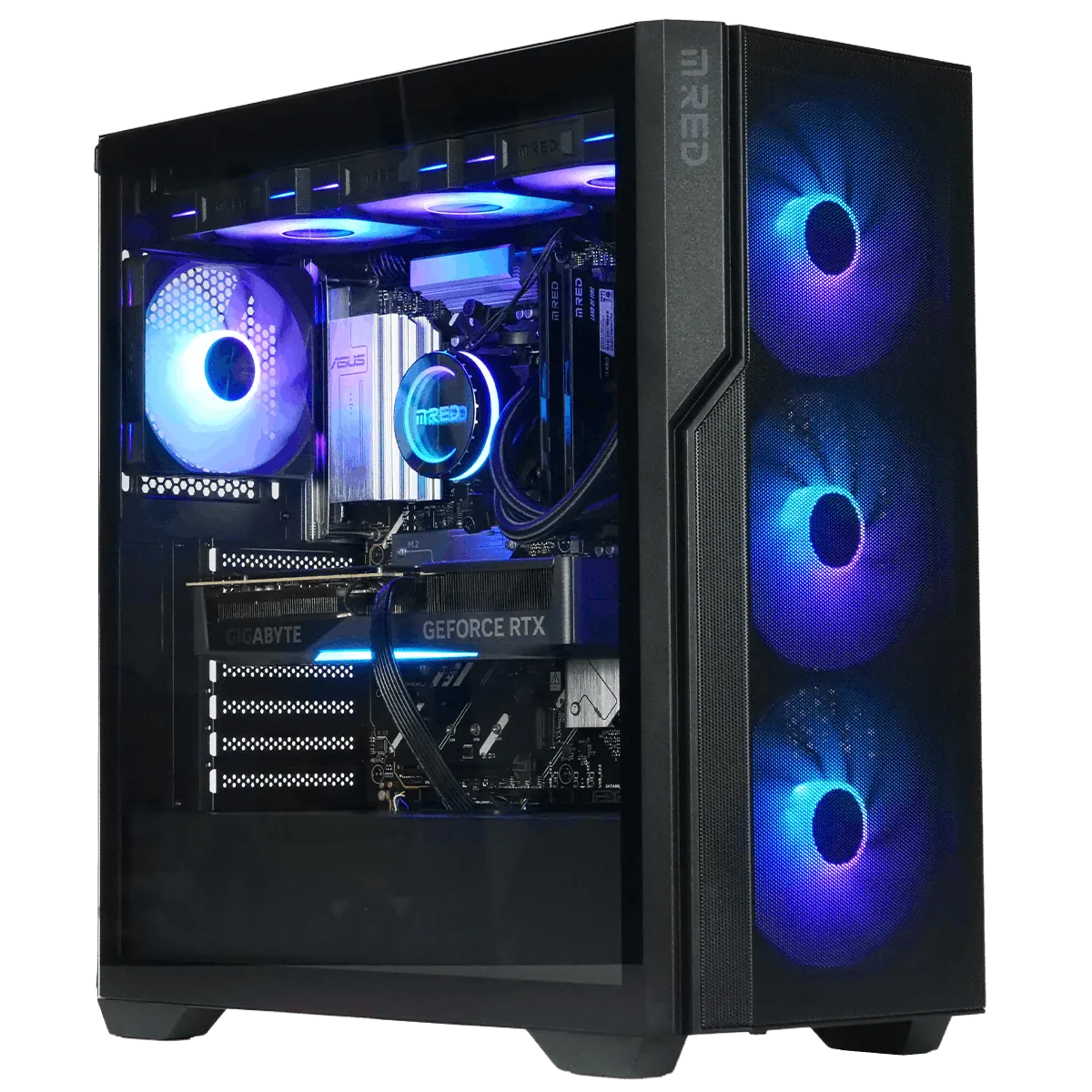 M.RED Gaming-PC CBT061-03 in Dreiviertelansicht