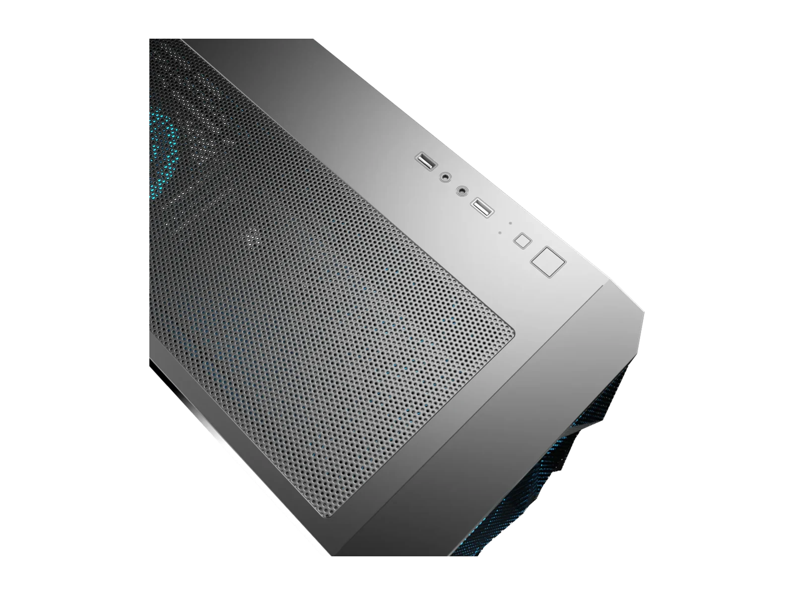 Top of the StarDust Mini Black: USB ports, jack sockets and buttons