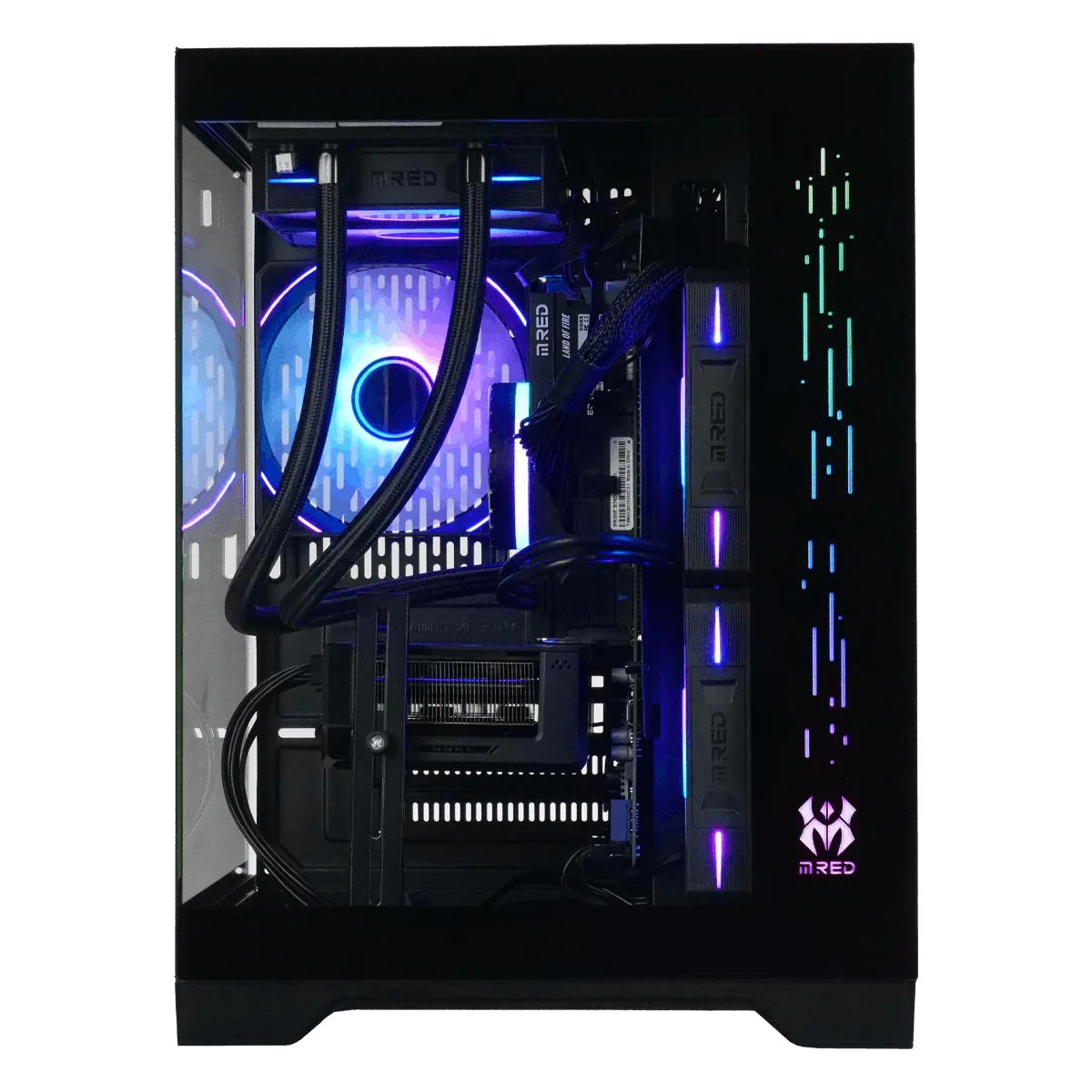M.RED CBT055-03 Gaming PC, front three-quarter view