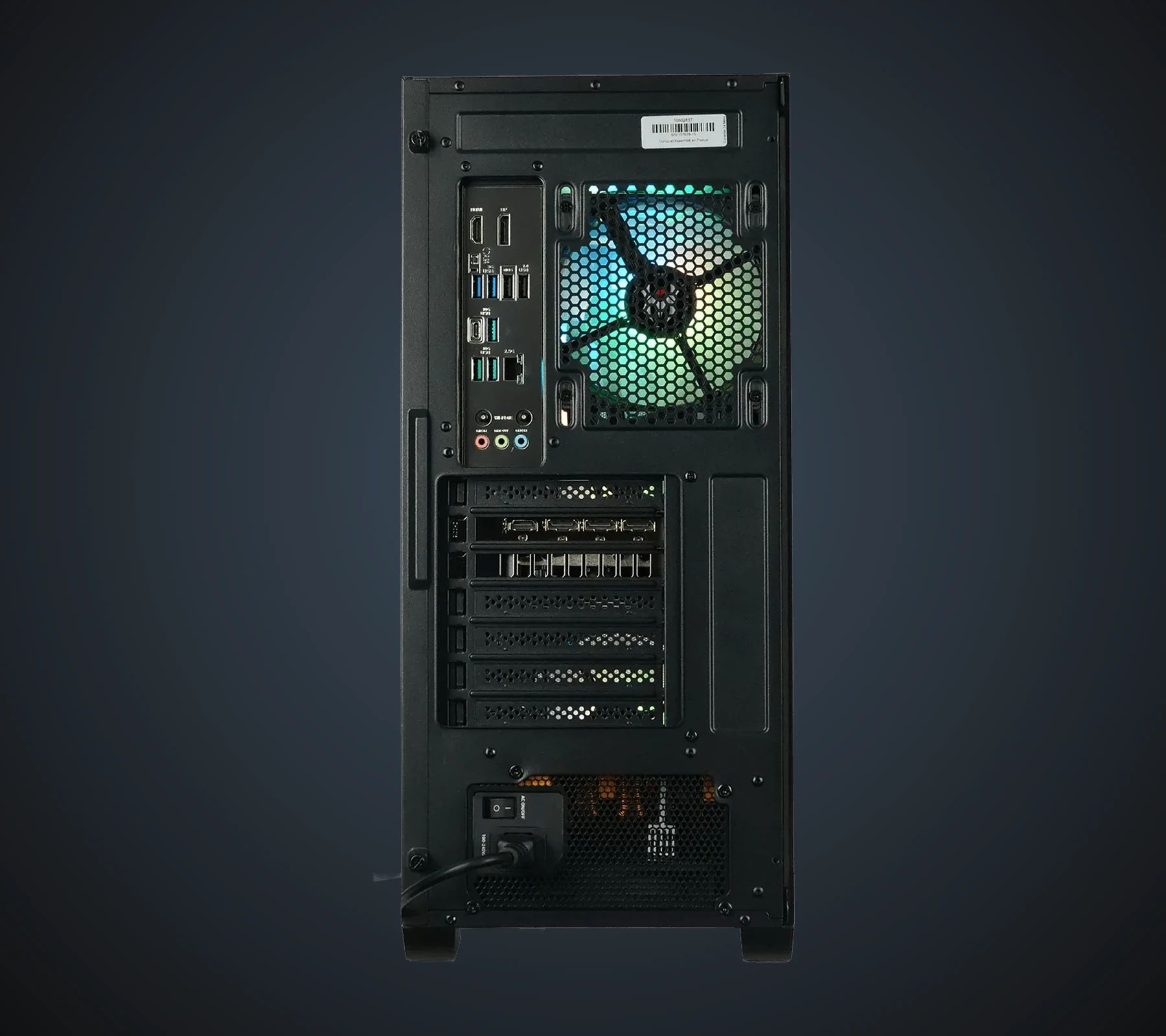 Rear of the CBT063-03 Gaming PC