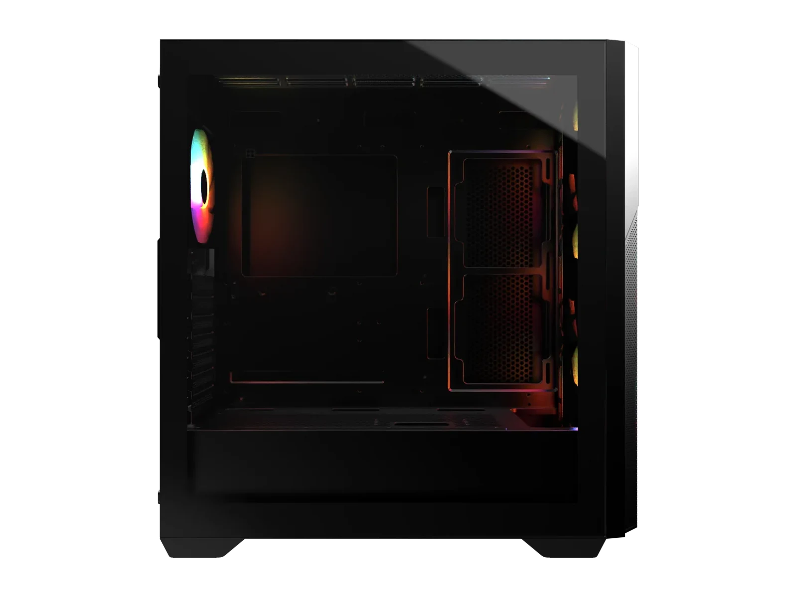 Glass side profile of the Raven Black