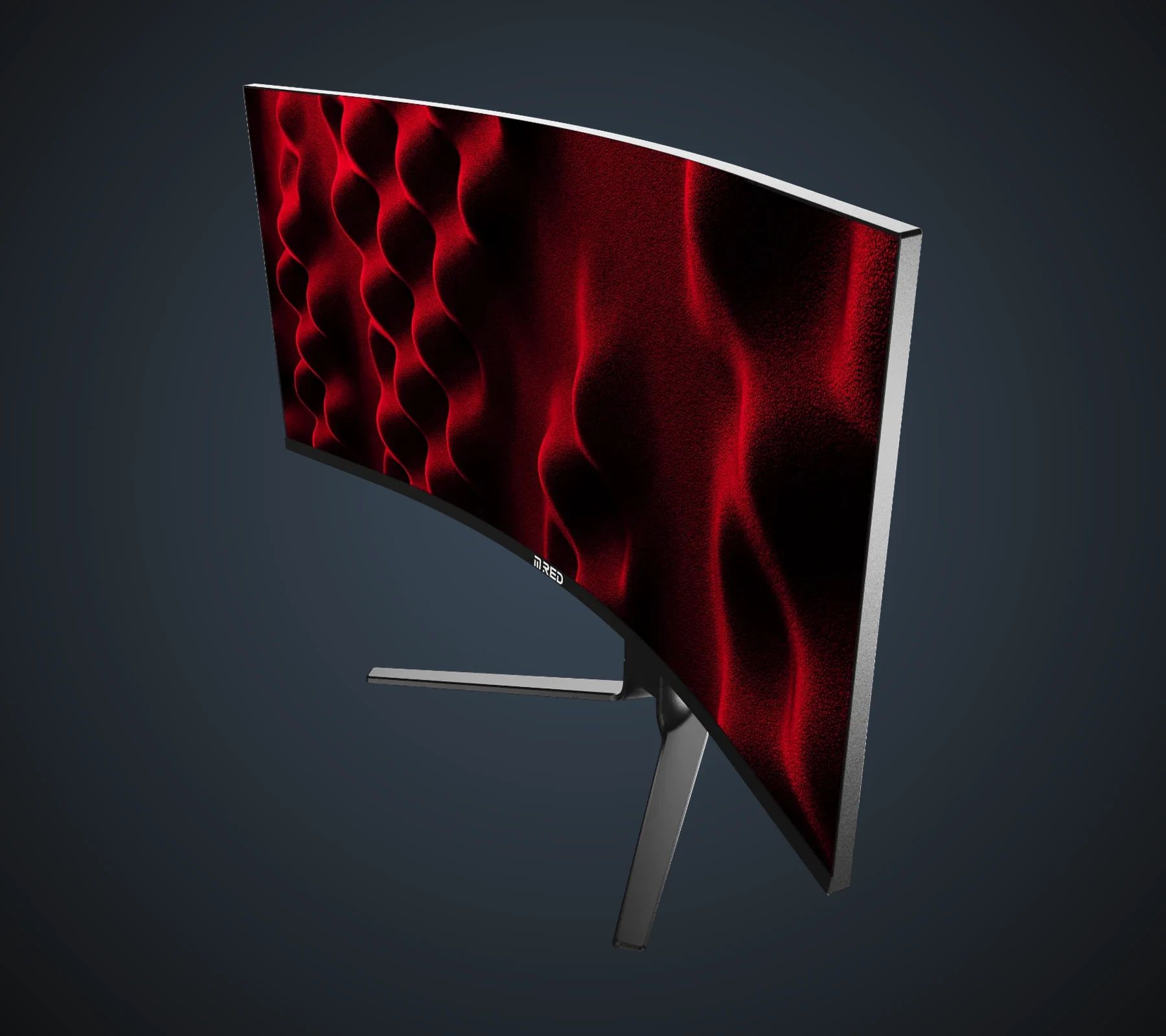 OptiSync 34 at three-quarter view from the front, curved 21:9 panel