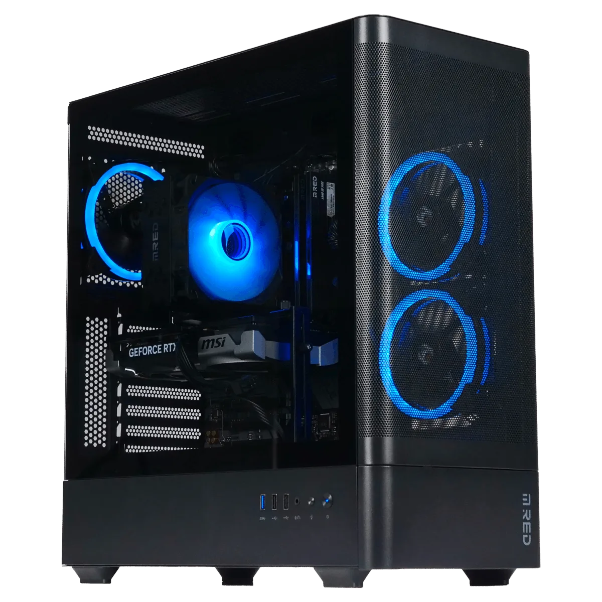 PC Gamer M.RED CBT085-03 de trois quarts